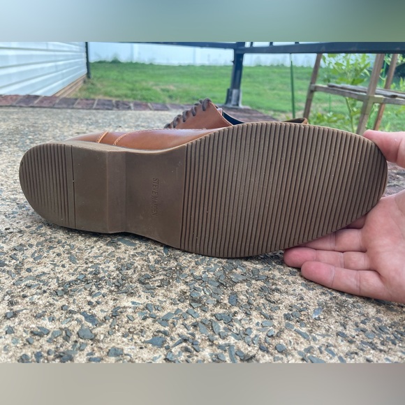 Cognac Steve Madden Plain Toe Oxford - Picture 9 of 11